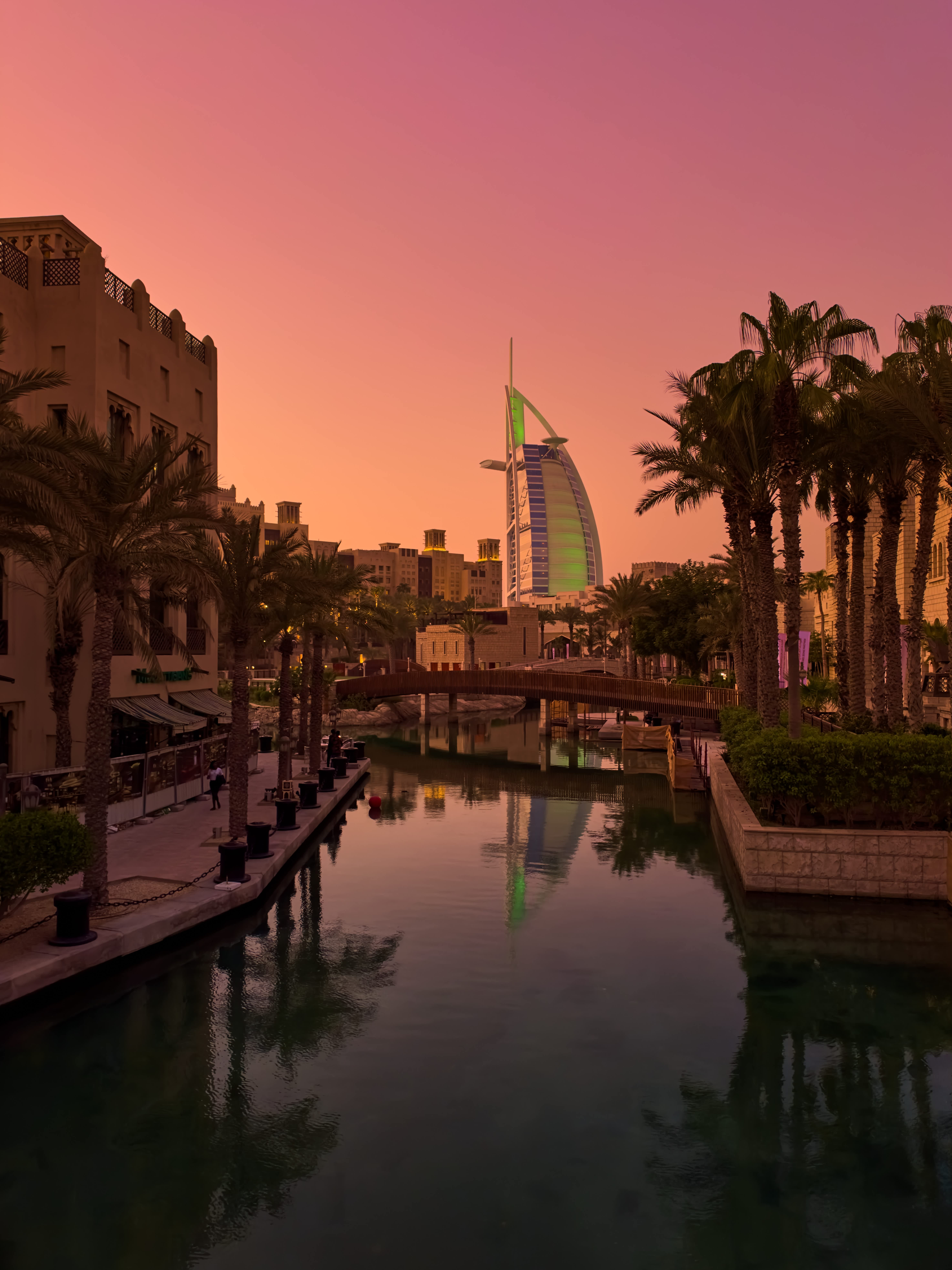 Dubai Canal & Burj Al Arab